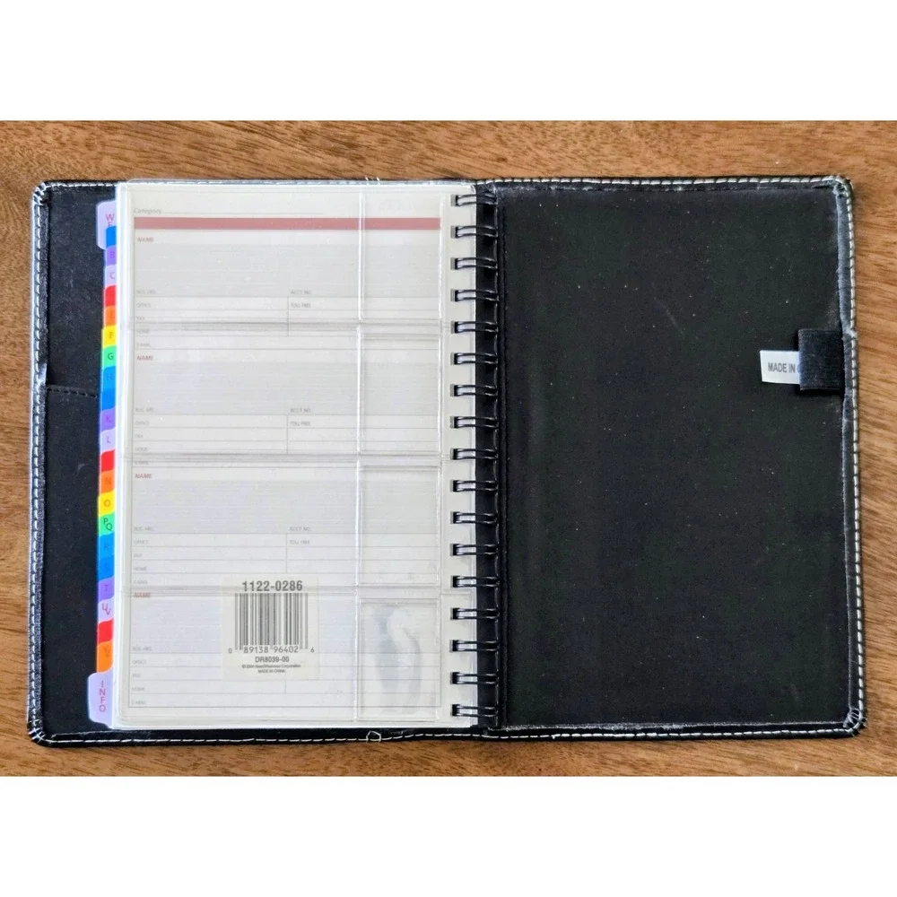 Vintage Dayrunner Telephone & Address Book - Product ID No. 71066 - Black